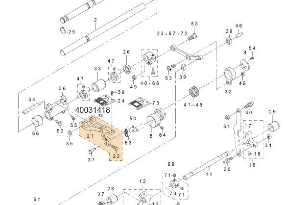 40031418 FEED BASE ASM