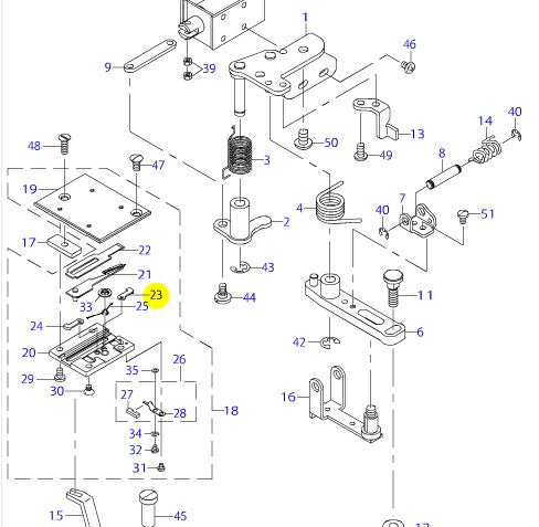 22557805 KNIFE STOPPER, RIGHT