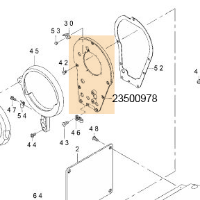 23500978 FACE PLATE COMPL.