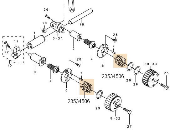 23534506 FEED DIAL SPRING