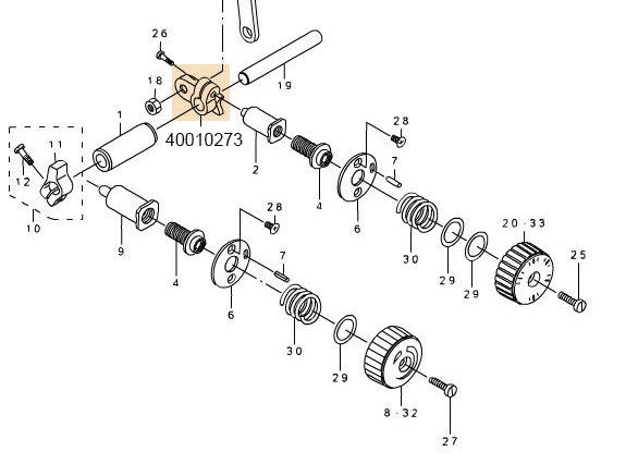 40010273 FEED BLIND CONTROLLER U