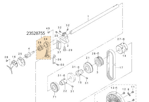 23528755 NEEDLE ROD CRANK ROD ASM.