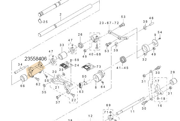 23558406 VERTICAL FEED LINK SHAFT D