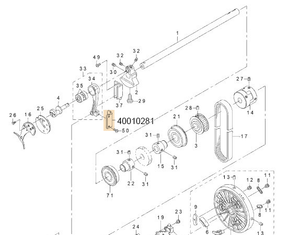 40010281 NEEDLE ROD CRANK ROD GUIDE