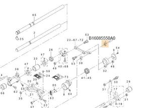 B16085550A0 FEED ROCKER SHAFT CRANK ASM.