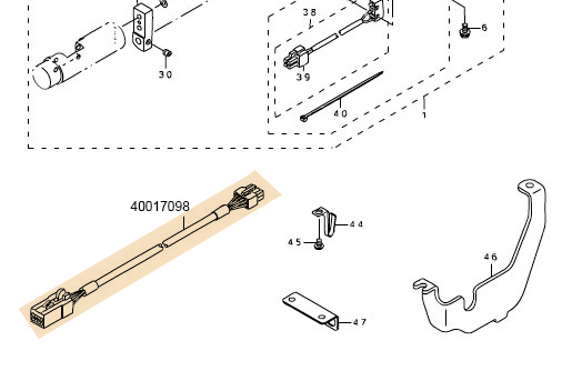 40017098 BTPM RELAY CABLE ASM.