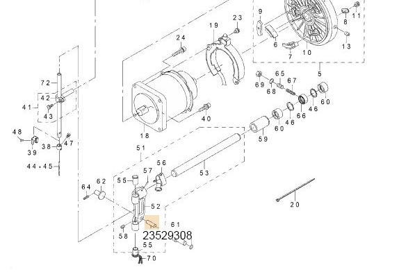 23529308 SUPPORT BASE GUIDE SHAFT