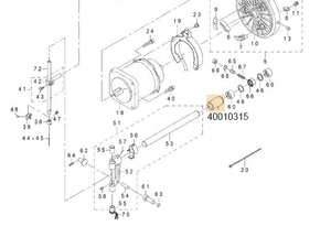 40010315 SUPPORT BASE SHAFT FRONT METAL