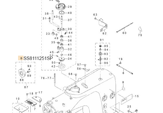 SS8111251SP SCREW 11/64-40 L=12.0