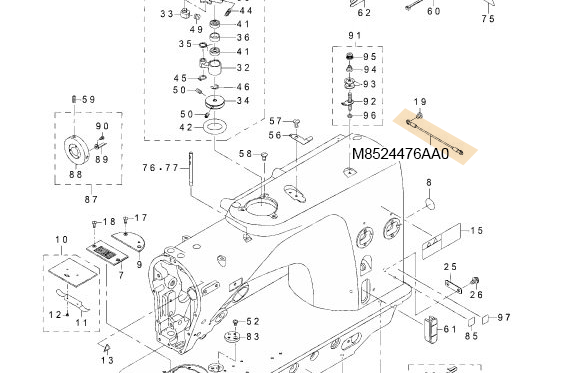 M8524476AA0 GROUND WIRE A ASM.