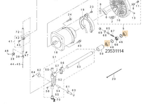 23531114 SUPPORT BASE SHAFT REAR METAL