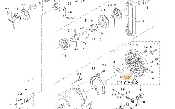 23528458 MAGNET FITTING BASE COMPL. D