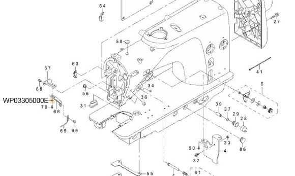 WP03305000E WASHER  3.3X6X0.5