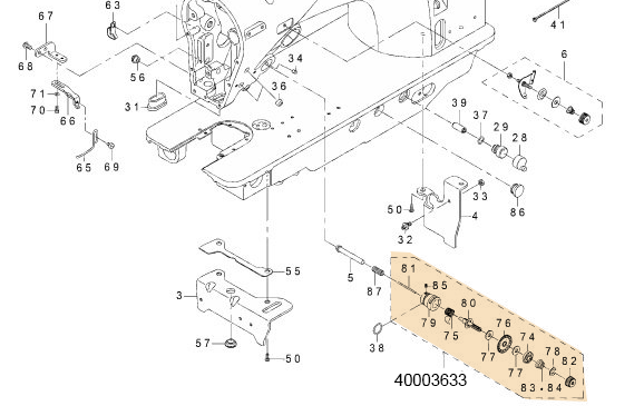 40003633 THREAD TENSION ASM. A