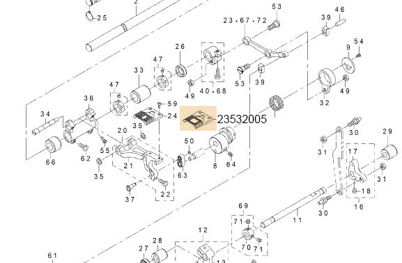 23532005 FEED ADJUSTING OIL SEAL