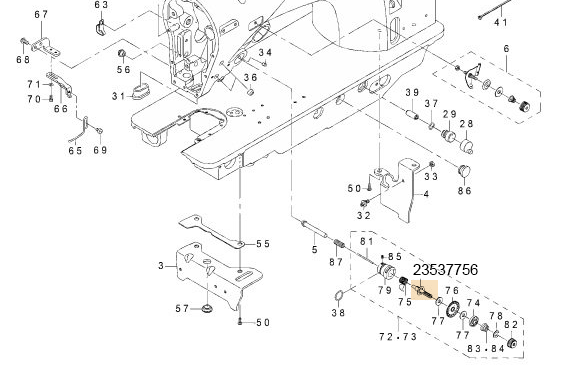 23537756 THREAD TENSION ROD COMPL.