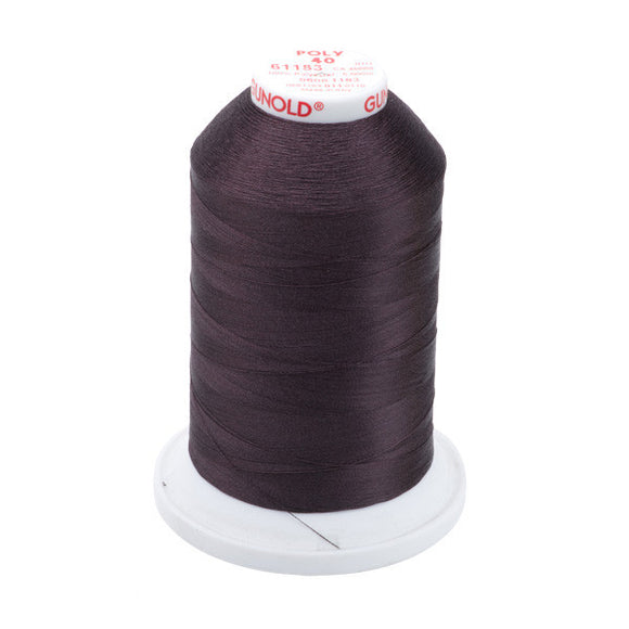 GUNOLD-96061183 POLY 40WT 5,500YDS-BLACK CHERRY