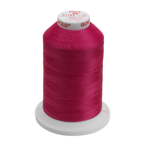 GUNOLD-96061191 POLY 40WT 5,500YDS-DARK ROSE