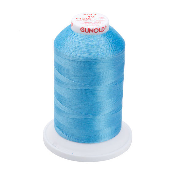 GUNOLD-96061249 POLY 40WT 5,500YDS-CORNFLOWER BLUE