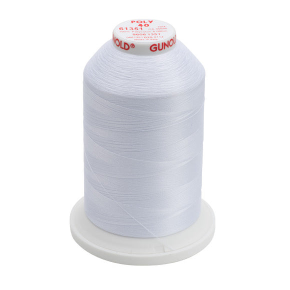 GUNOLD-96061351 POLY 40WT 5,500YDS-PURE WHITE