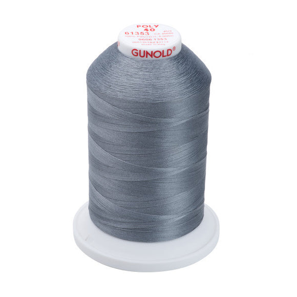 GUNOLD-96061353 POLY 40WT 5,500YDS-BATTLESHIP GRAY