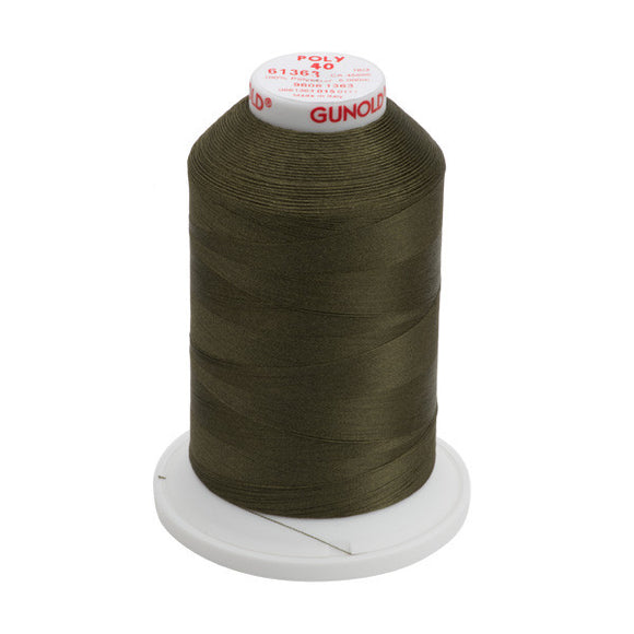 GUNOLD-96061363 POLY 40WT 5,500YDS-DARK OLIVE