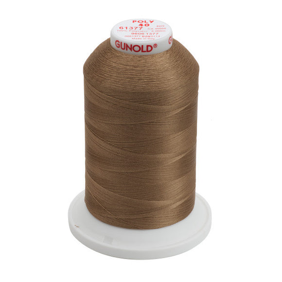 GUNOLD-96061377 POLY 40WT 5,500YDS-ICED COFFEE