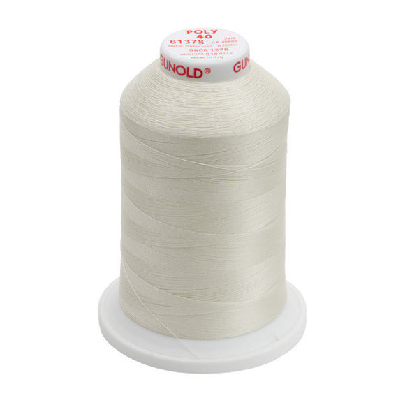 GUNOLD-96061378 POLY 40WT 5,500YDS-PALE ECRU