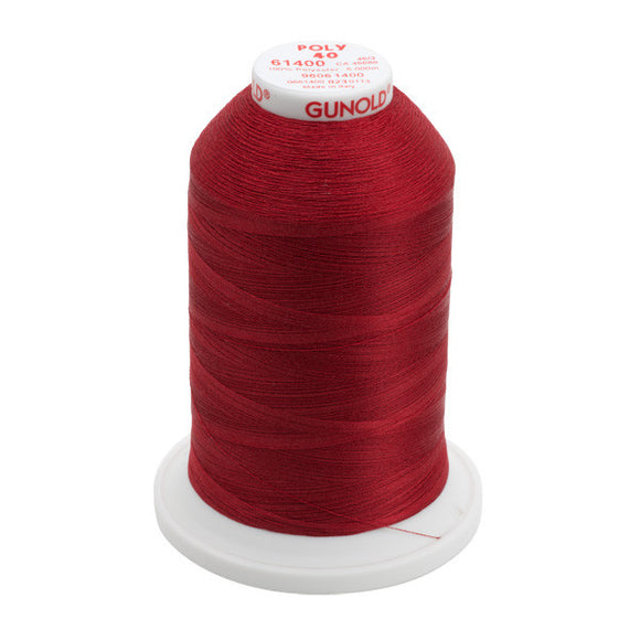 GUNOLD-96061400 POLY 40WT 5,500YDS-CARMINE RED