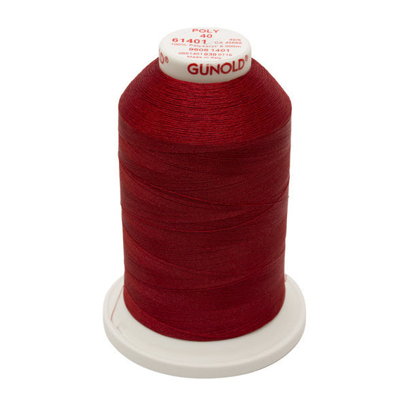 GUNOLD-96061401 POLY 40WT 5,500YDS-MAROON RED