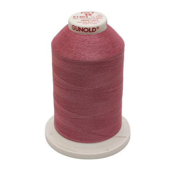 GUNOLD-96061403 POLY 40WT 5,500YDS-LIGHT BURGUNDY