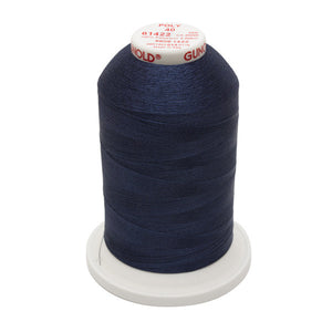 GUNOLD-96061422 POLY 40WT 5,500YDS-LIGHT INDIGO