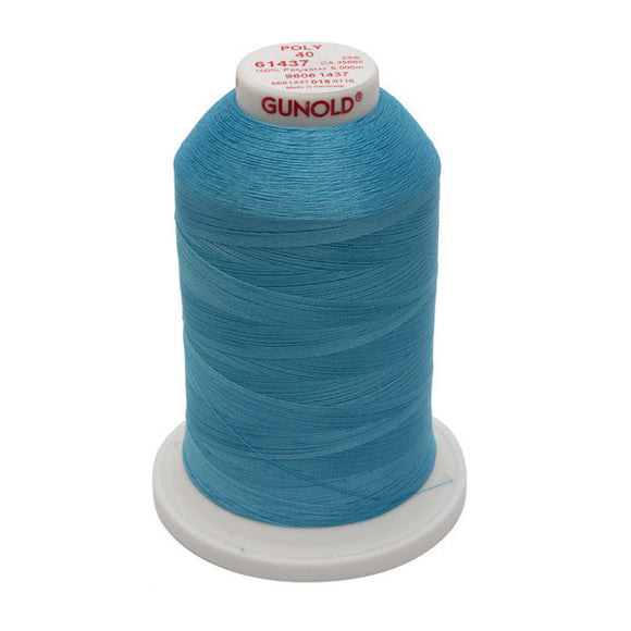 GUNOLD-96061437 POLY 40WT 5,500YDS-LIGHT CARIBBEAN BLUE